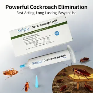 Sulguy Cockroach Repellent Gel Bait, 1x30g Tube, 1 Plunger, 1 Tip, Indoor-Outdoor Pest Control for Major Cockroach Species