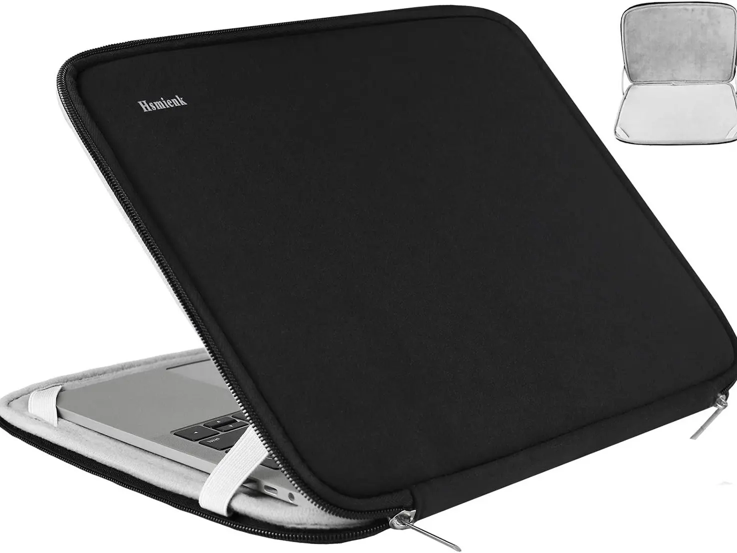 Laptop Sleeve, 15.6 Inch, Durable Shockproof Protective Cover, Compatible with HP, ASUS, Lenovo, Acer, Notebook, Computer, Black