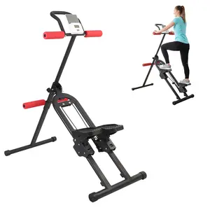 2 in 1 - Fitness Stair Stepper w/Handlebar, Extended Step Range Climber Machine for Legs