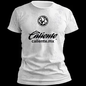 Liga MX Playera America Portero 24 25 blanca Soccer Jersey, 3D Football T-shirt, Gifts for Mexicano Fútbol Lover Men Women, Sport Apparel