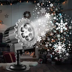 Snowflake Projector Light, Waterproof LED Projection Light, Outdoor Decorative Light for Garden, Holiday, Party
