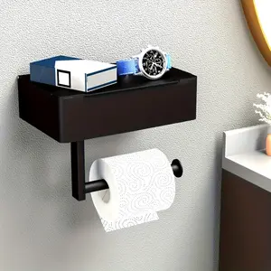Bathroom wall-mounted tissue holder No punching toilet paper holder Bathroom privacy tissue box Roll paper holder Wet tissue box