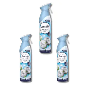 Febreze Air Mist Cotton Fresh 3 bottles (3 × 6.25 oz)