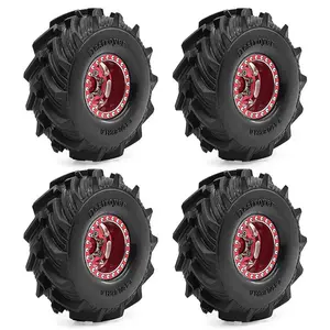 1/18 RC Car Wheels & Tires - Fit for TRX4M/SCX24/FMS Ascent-18, 1.0 Inch Climbing Tire Skin, High Traction Wear-Resistant, Cross-Border Hot Sale