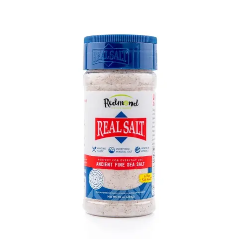 Redmond Certified Organic Fine Mineral Sea Salt - 10oz Shaker Bottle, Natural Unrefined, Non Iodized Salt, Gluten Free, Savory Flavor, Caffeine Free, Ambient, Ideal for Adult Cooking (Gnocchi, Hummus)