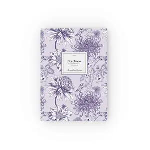 Personalized Floral Notebook - Customizable Design with Unique Floral Patterns and High-Quality Paper