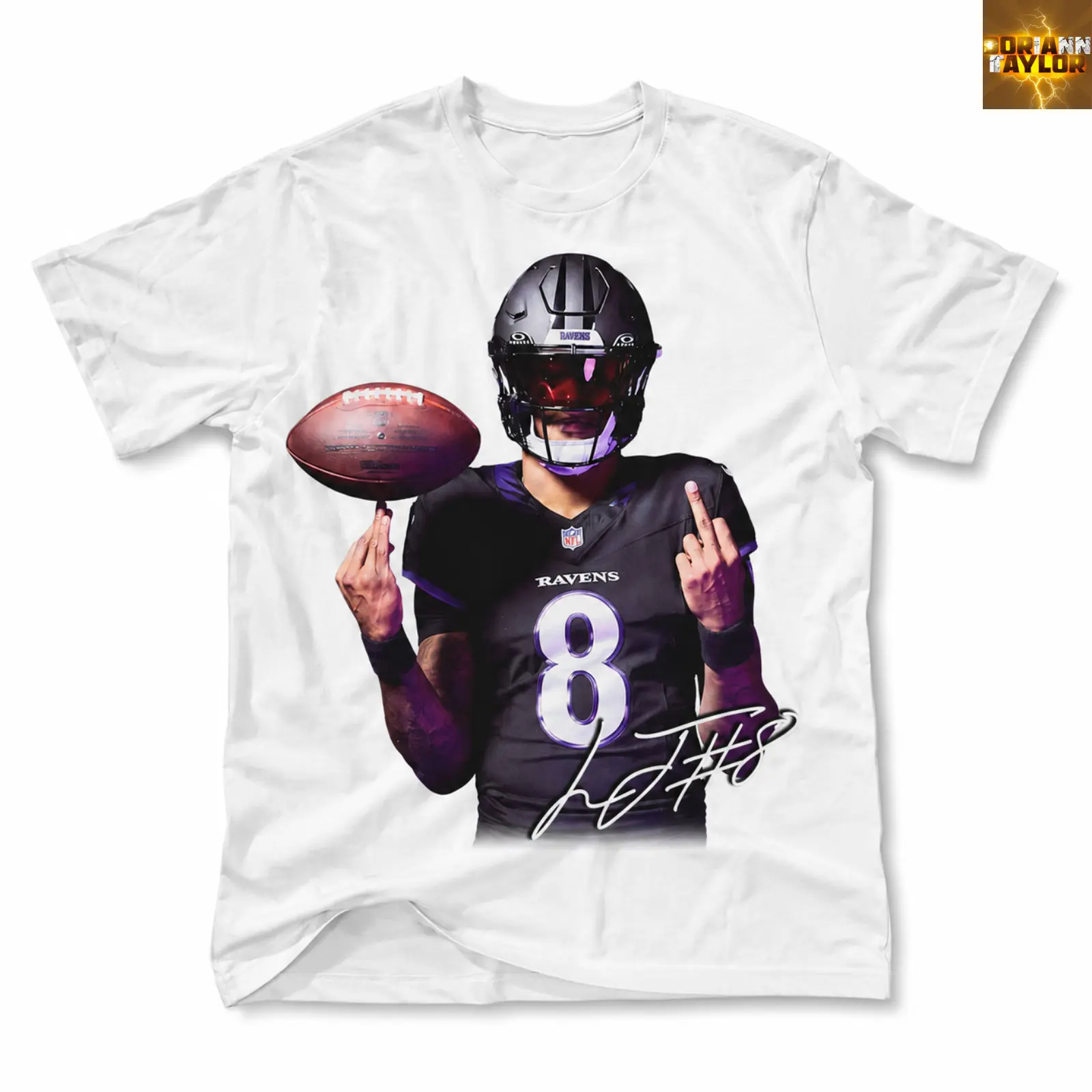 Lamar Jackson Football Adults and Youth T-Shirt, kids graphic tees, Baltimore Football merch, summer tee, men's stuff, youth graphic tees, mens clothing, youth boys clothing, youth clothing, gift for fan, streetwear