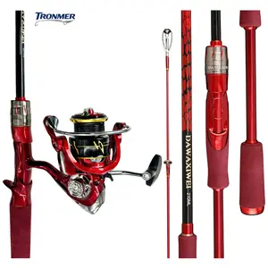 SW2500 Spinning Reel and Graphite Rod Combo - Lightweight 5.9ft 2-Piece ML Rod with 12-Bearing Reel (17LB Carbon Drag, 5.2:1 High Speed), for Saltwater and Freshwater Fishing
