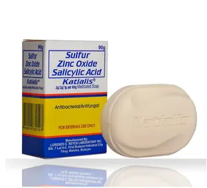 KATIALIS SOAP Sulfur Zinc Oxide Salicylic Acid Anti Fungal Anti Bacterial Soap 90 grams