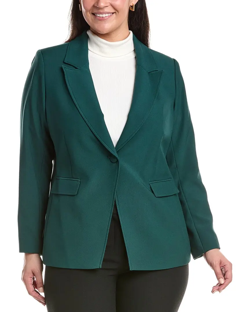 Tahari ASL Plus Solid Blazer