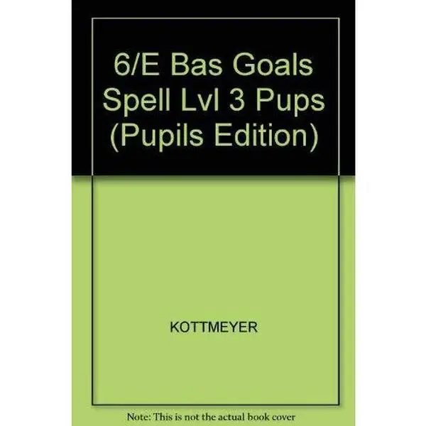 USED-Basic Goals in Spelling, Level 3 (Pupils Edition) by William Kottmeyer (Paperback)