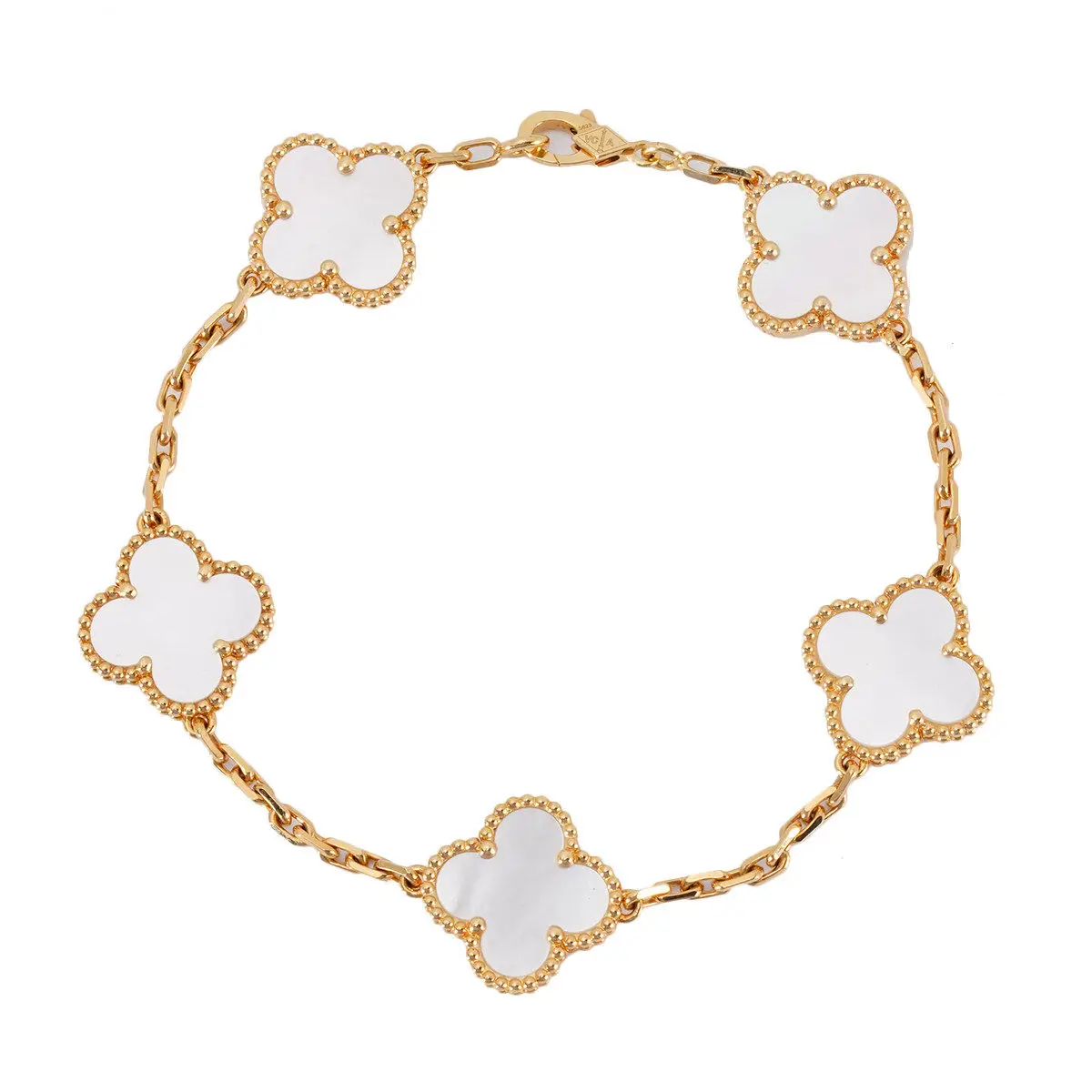 Pre-owned Van Cleef & Arpels Alhambra Four Leaf Clover Necklace VCARA41800 JLP016073 Joyce