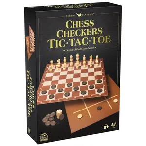Spin Master Games, Chess Checkers and Tic-Tac-Toe Set, for Ages 6 and Up