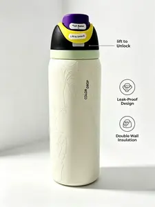 Owala 32oz  Spider Web & Skeleton Print Insulated Water Bottle, Double Wall Vacuum,Insulated Stainless Steel Travel Tumbler with Handle, Leak Proof Lid, Cup Holder Friendly,  Retention for Iced Coffee, Water & Daily Use