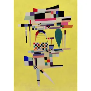 Yellow Painting by Wassily Kandinsky Poster