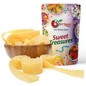 NY Spice Shop Mango Sour Belts - Tart Gummies, Chewy Rainbow Candy Ribbons, Sour Fruit Strips, and Sour Rope Treats - Sour Belts Pack Snack Sugar