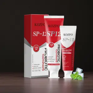 KOZFO SP-12 Probiotic Toothpaste Smile with Confidence Whitening Formula 120g for Fresh Breath & Healthy Teeth