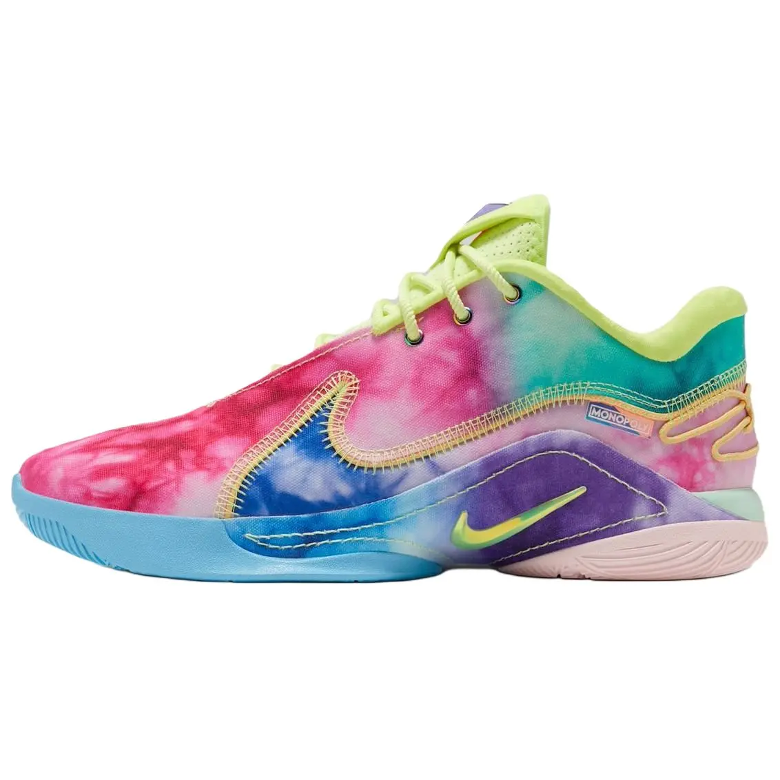 Nike LeBron 22 Ep What The Monopoly Tie Dye Solid Outsole Trendy Durable Non-slip Low Top Basketball Shoes Men's Blue HV8621-300