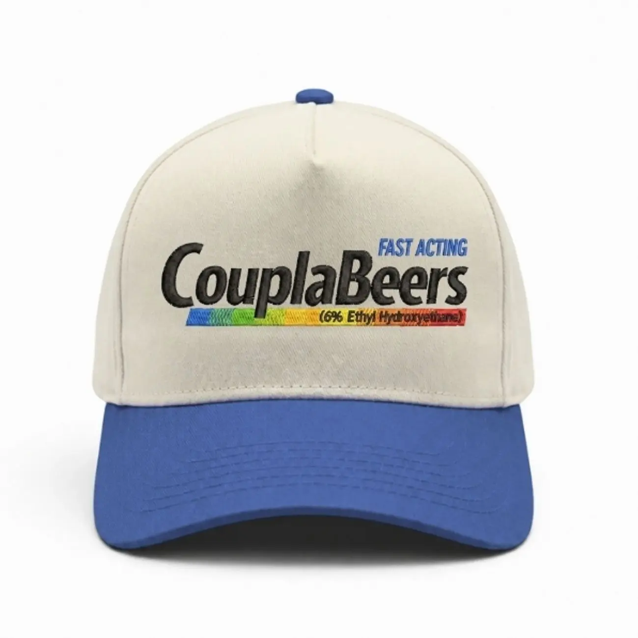 Couplabeers Funny Drinking Embroidered Hat, Custom Embroidered Graphic Message Couple Hats - Stylish, Breathable Unisex Snapback Trucker Embroidery Cap with Adjustable Strap, Funny Sports Outdoor Hat, Funny Hat