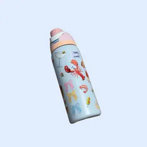 Owala - Lunch 32 oz Insulated Stainless Steel Water Bottle  with Straw & Flip Lid | Vacuum Insulated Travel Cup