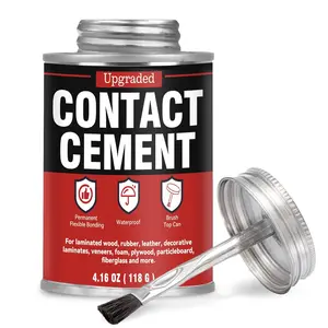 Contact Cement Adhesive, Professional Neoprene Contact Adhesive,  Bonding for Woodworking, Leather, Repairs and Crafts (4.16 Ounce)