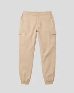 Brooklyn Cloth Cargo Pocket Twill Jogger - Relaxed Fit, Durable Twill Fabric, Elastic Waist, Side Cargo Pockets (Size Options)