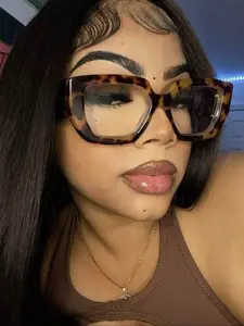 Ultra-Large Cat Eye Glasses with Transparent Lenses, Fashionable Jelly Color Decorative Eyewear for Women & Men, Perfect for Parties