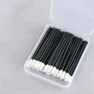 50 Disposable Lip Brushes, No Fur Lip Brush, Makeup Brush for Lipstick, Gloss, Mascara, Essential Beauty Tool, Perfect for All Skin Types
