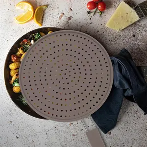 Silicone Splatter Screen with Handle Oil Splash Guard Drain Board Cover Frying Pan Lid Kitchen Cooking Tool