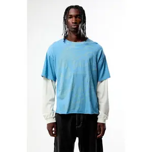 Pacsun Men's FlamezÂ 2fer Long Sleeve Cropped T-Shirt