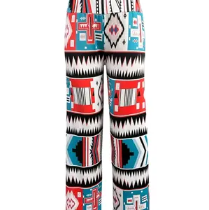 Aztec Print Wide Leg Pants