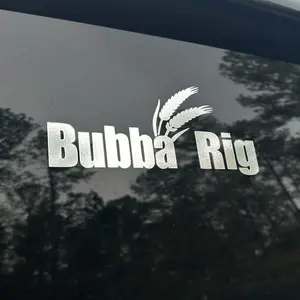 Bubba Rig Decal - Premium Quality Car Sticker with Wheat Design for Vehicle Decoration