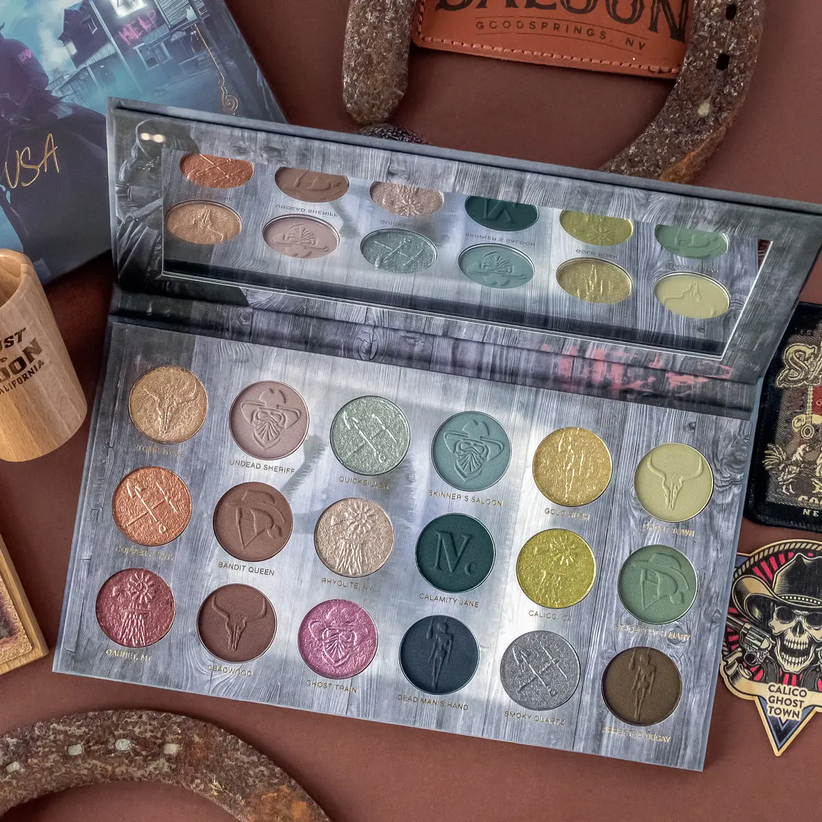 Ghost Town USA - 18 Shade Intense Eyeshadow Palette - Talc Free