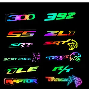 RGB LED Grille Badge for Dodge Charger, Challenger, Durango, Trackhawk, Ram TRX & Camaro  | SRT Hellcat Redeye Trackhawk TRX R/T SS ZL1 | App Controlled Light Up Emblem