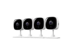 TP-Link Tapo Smart Home Security WiFi Camera, Records in 1080p (Full HD) | Up to 40 ft Night Vision | Up to 512 GB microSD Card Slot | C100(4-Pack)