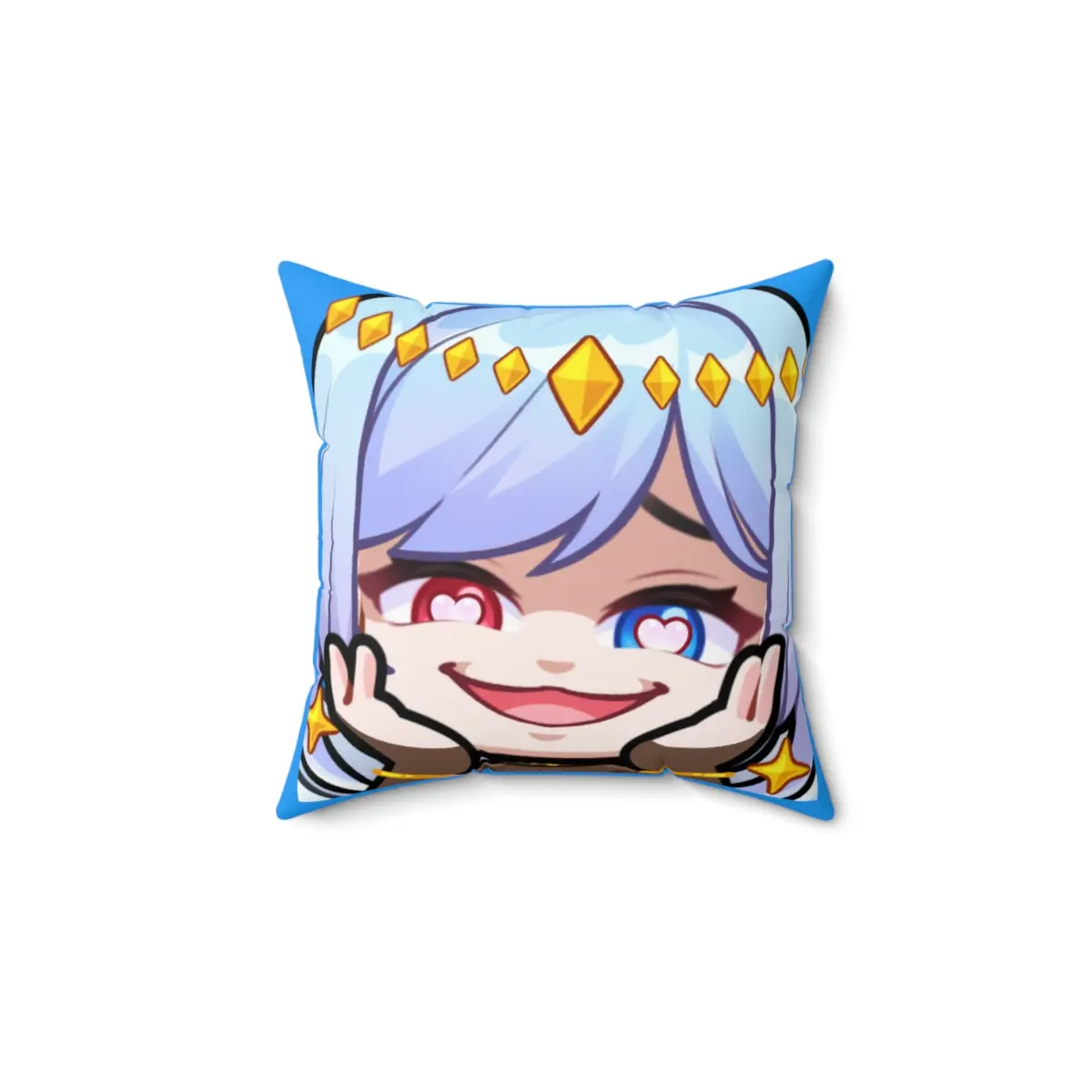 AsuReDi - Yan & Tsun Flip Spun Polyester Square Pillow - Blue