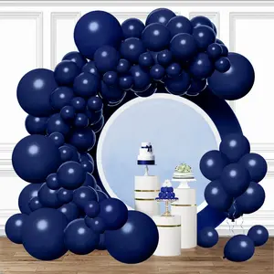 Navy Blue Balloons,106 pcs Dark Blue Balloons Different Sizes for Wedding Graduation Birthday Party Backdrop Decorations
