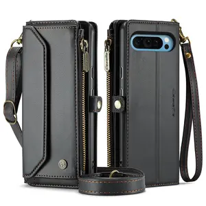 Fashion Cellphone Case, Wallet Phone Case with Zipper and Card, Flip Folio Book Protector Cover for Google Pixel 9/Pixel 9Pro/Pixel 9Pro XL/Pixel 8/Pixel 8Pro/Pixel 7A, Casing, Accessories, Protection
