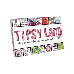 Tipsy Land Party Board Game - Fun Adult PartyGame - Perfect for Girl's Night, Bachelorette Party- Created by Two Women from Texas