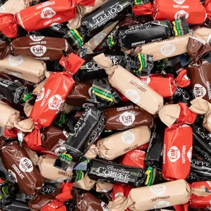 2 Pound Bag (150 Count)  Individually Wrapped Vanilla, Chocolate, Strawberry Caramels and Coffee Chews  Assorted Candy Variety