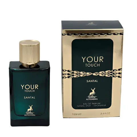 Lattafa Maison Alhambra Your Touch Santal For Unisex 3.4 Oz Eau De Parfum Spray with Saffron & Sandalwood Notes