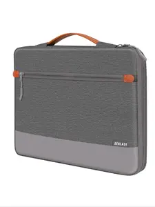 Solid Color Laptop Bag, Portable Laptop Case with Handle & Pocket, Waterproof Laptop Bag for MacBook Air Pro 13 14 15 16 Inch, Compatible with Lenovo Dell HP ACER