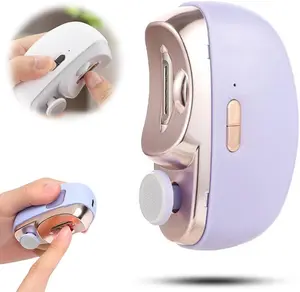 Electric Nail Clipper 3 in1 Automatic Electric Nail Clipper with Polishing for Fingers and Toes Toenail Clippers with 2 Adjustable Speeds for Senior Adults