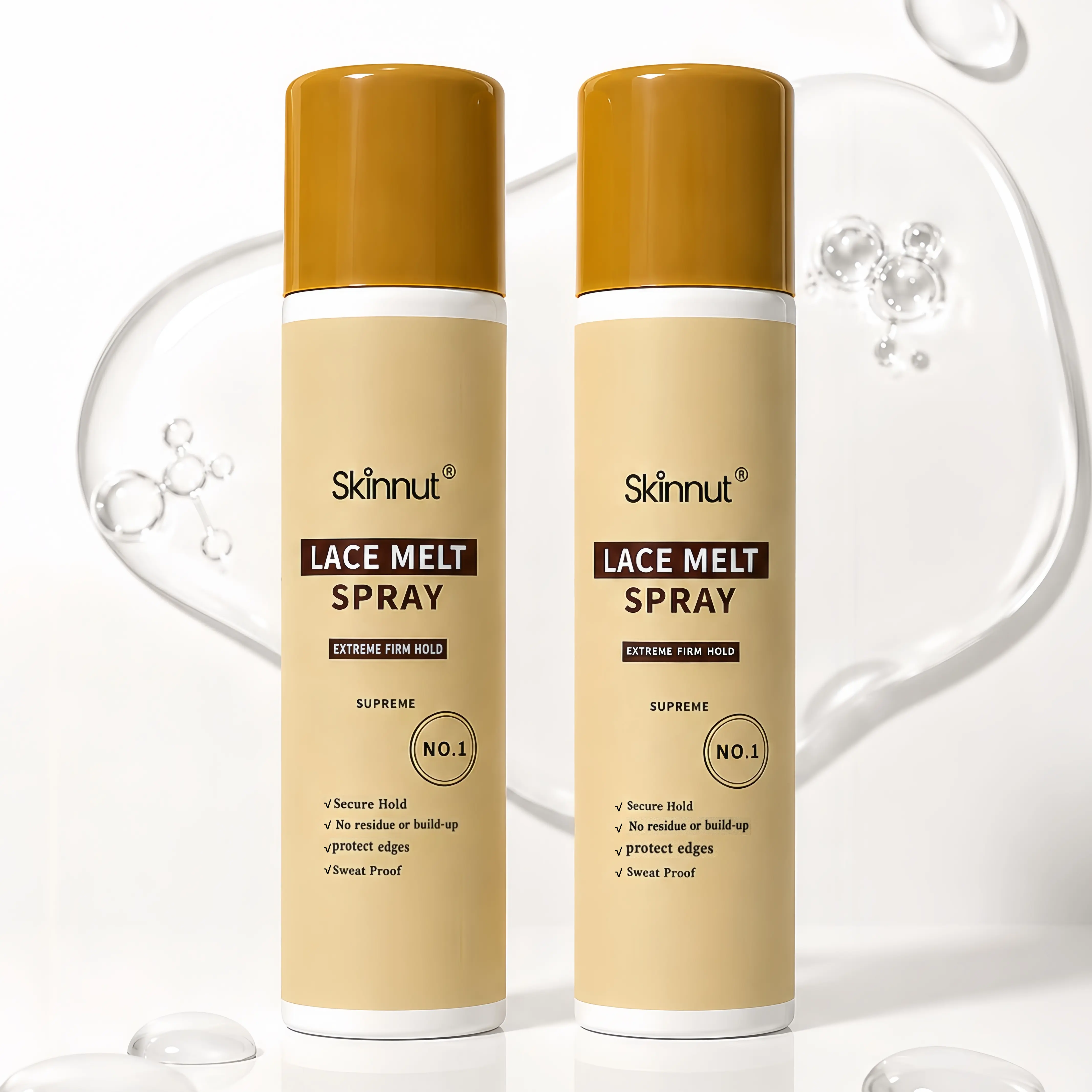 Lace melting spray , for gray and white lace, strong adhesion, invisible lace melting, wig glue, for wearing lace wigs, Seamless Natural Appearance 5.07oz/150ml