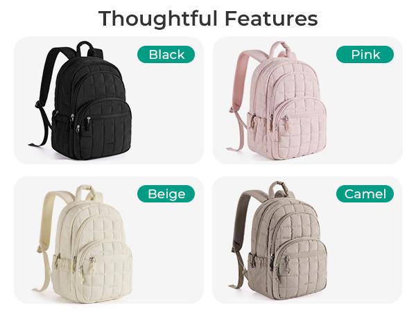 BAGSMART Quilted Laptop Backpack for Women–Regular Size with 32OZ Pockets Water-Resistant College & Travel Backpack, Fits 15.6”Laptop and Mini Size(11.4" × 8.2" × 4.3") Fits 9.7”Laptop TikTokShopHolidayHaul BAGSMART Quilted Laptop Backpack for Women–Regular Size with 32OZ Pockets Water-Resistant College & Travel Backpack, Fits 15.6”Laptop and Mini Size(11.4" × 8.2" × 4.3") Fits 9.7”Laptop TikTokShopHolidayHaul