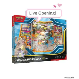 Pokemon Mega Kangaskhan ex box [LIVE OPENING]