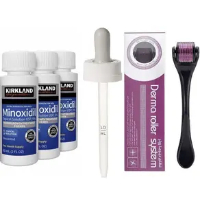 Kirkland Minoxidil 5% Extra Strength ,3, 6Months Supply Men Hair Regrowth (New Packaging)  Hair Care Comfort Serum..
