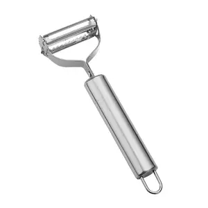 Stainless Steel Smile Face Peeler Multi Functional Grater Shredder for Fruit Vegetable Peeling Kitchen Practical Small Essential Gadget