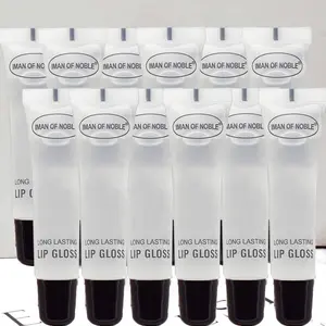 12 pcs Lip Oil Sets Gifts for Women Cosmetic Clear hose Colorless moisturizing lip gloss lasting gloss adult lip care travel portable Glossy