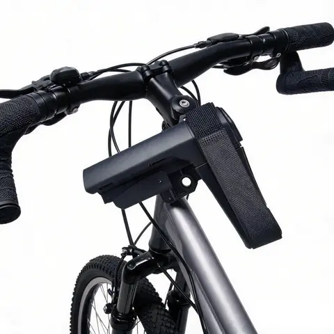 HUAPUDA S-B-A-3 Lock-On Type Polyester Bicycle Handlebars - MTB Handlebars with Ergonomic Design, Comfortable Hold for Mountain Biking